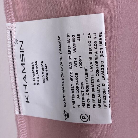 Khamsin Shirt Dress V-neck Layered Hem 3/4 Sleeves - Picture 6 of 7